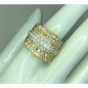 1172 Bella Luce18K over sterling silver CZ 7.14ctw Ring sz 9